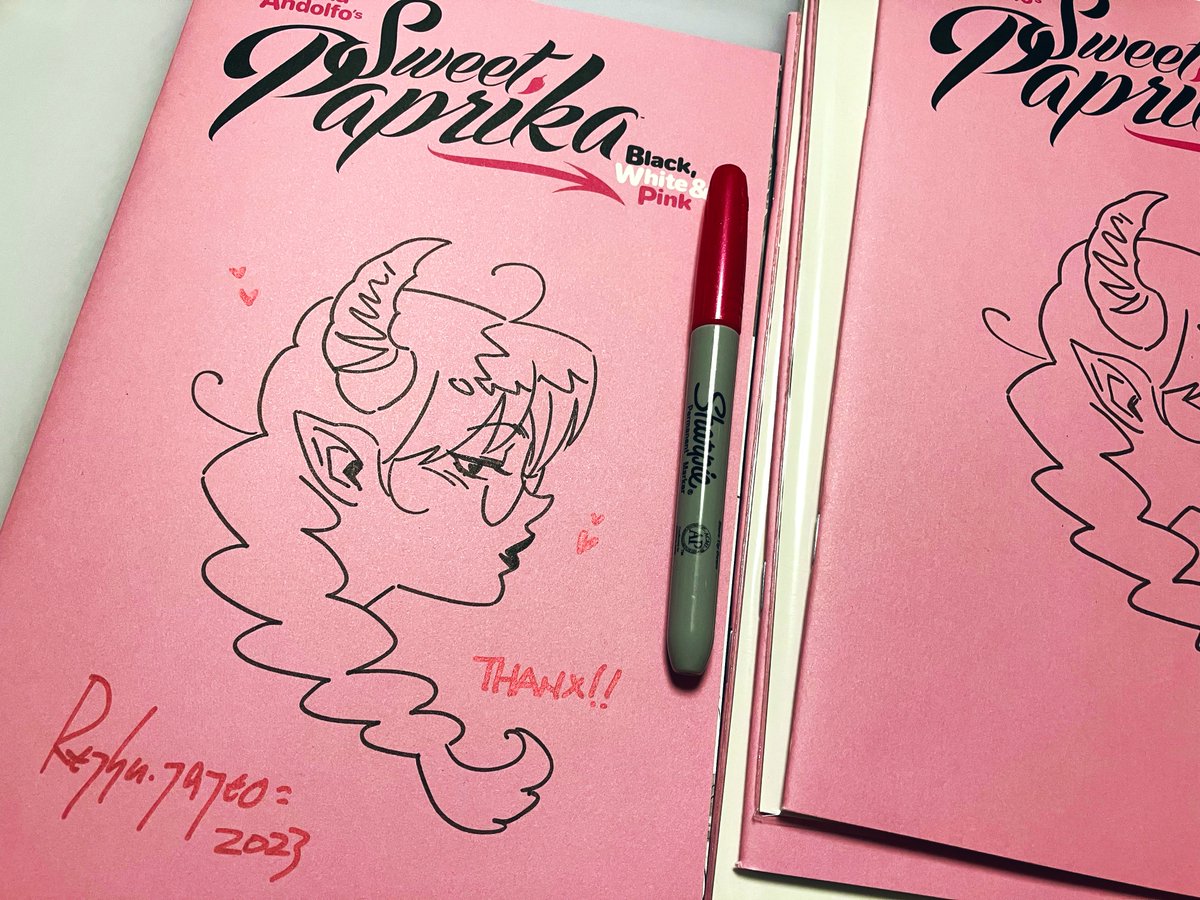 サインだけだとさみしいのでリマークくらいの簡単な絵描いていい?と訊いたらOK出ました 