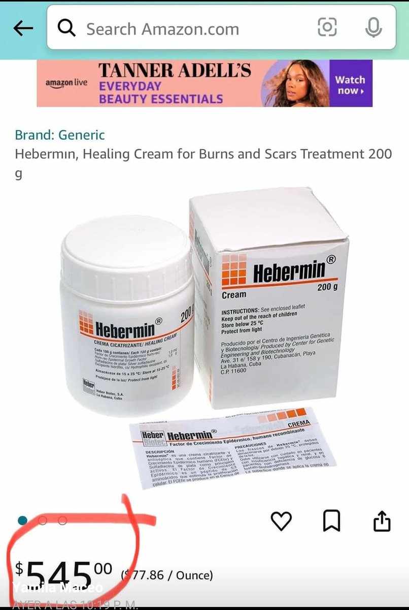 Lisbett29248543's tweet photo. Buenos días amigos, clarias no, uds lo que deben es mirar la prueba definitiva de que NO EXISTE algo llamado BLOQUEO, solo en sus cerebros zombies,  Cuba vende medicamentos  en "Amazon"? 😲, de los precios hablamos después. 
#Millonarios
#CubaMiente https://t.co/KP0huEt2pT