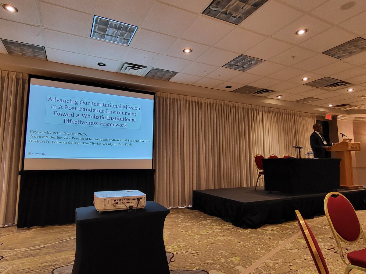 assessny's tweet photo. Day 2 - getting started now with a keynote from Peter Nwosu from @LehmanCollege #ANNY2023 https://t.co/bEGMSH1oOJ