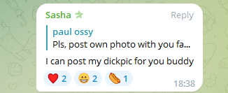 TimInCrypto's tweet photo. But not before offering one user unsolicited “dickpics.” https://t.co/UFGSktACZg
