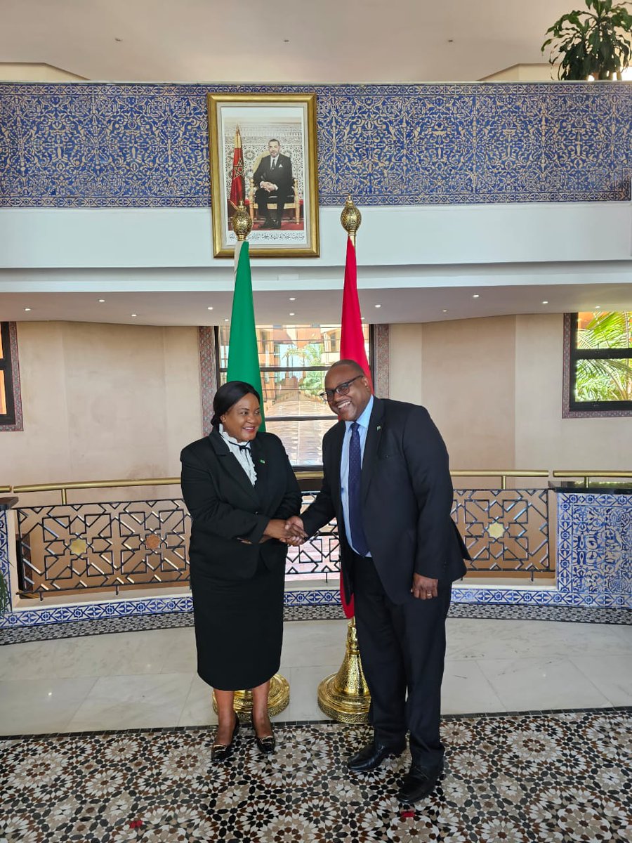 JusticeZambia's tweet photo. Rabat, Morocco-  The Committee on Privileges and Absences, led by First Deputy Speaker of the National Assembly,  Honourable Malungo Chisangano, today held successful bilateral meetings with parliamentarians in both Chambers of the Moroccan Parliament. https://t.co/RfRgKDzdAd