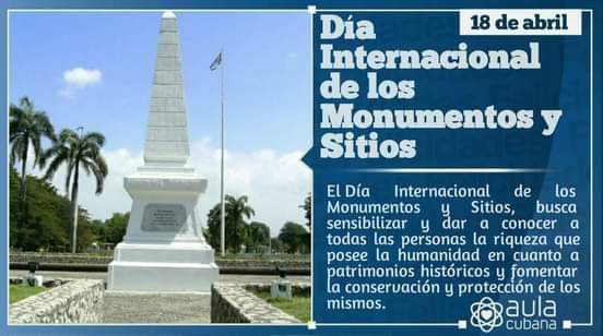 CamagueyDPE's tweet photo. Cada 18 de abril se celebra el Día Internacional de los Monumentos y Sitios, una efeméride impulsada por el Consejo Internacional de Monumentos y Sitios, junto con a la aprobación de la UNESCO  #AbrilDeVictorias #EducadoresCamagueyanos #CubaMined https://t.co/vEhpIfBXoh