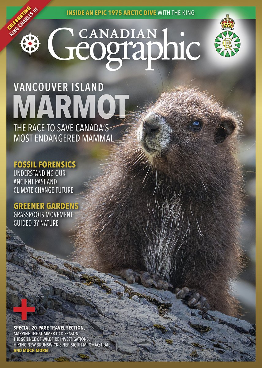The race to save Canada's most endangered mammal, fossil forensics, inside an epics 1975 Arctic dive with King Charles III, a special 20-page travel section, plus so much more! Our May/June issue is available on <a href="/AppleNews/">Apple News</a>!🎉 

apple.news/ISRK4PhHgTIWgl…

📷: Ryan Tidman