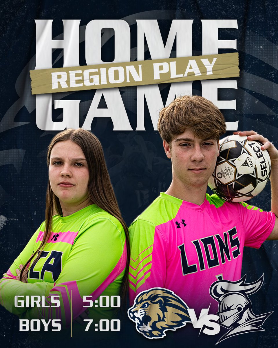 LCALionsSports's tweet photo. ⚽️ SENIOR NIGHT ⚽️
Our Lions Soccer teams take on the Knights at HOME tonight! Help us fill the stadium to cheer on our Lions and celebrate our soccer seniors! #onelion #soccer #giaasports @giaasports https://t.co/zd21U3Fjvx