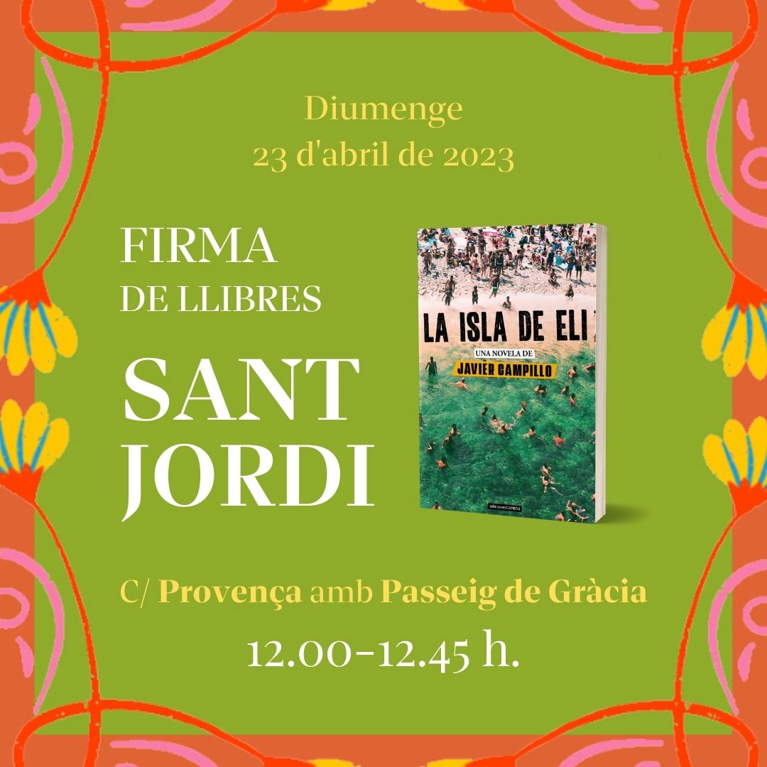 Nos vemos en Barcelona este Sant Jordi 📚🌹
<a href="/EdicionesCarena/">Ediciones Carena</a> 
#LaisladeEli
#SantJordi2023