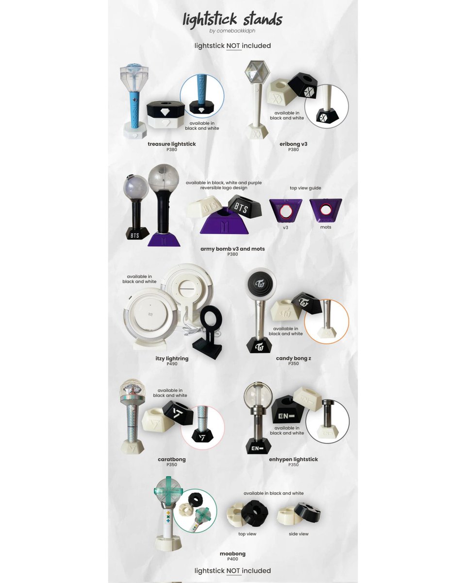 dorem1jasGOs's tweet photo. [AUS/NZ GO] Lightstick holders by @comebackkidph 

💸 Prices vary from $11-$15AUD, not including postage or intl shipping

📆 Deadline: 30/04, 10pm Adl time

Dom postage from $10 or meetups available in Adl, shipping to NZ is available.

Please dm if youre interested in ordering https://t.co/GtJiOVFEgE