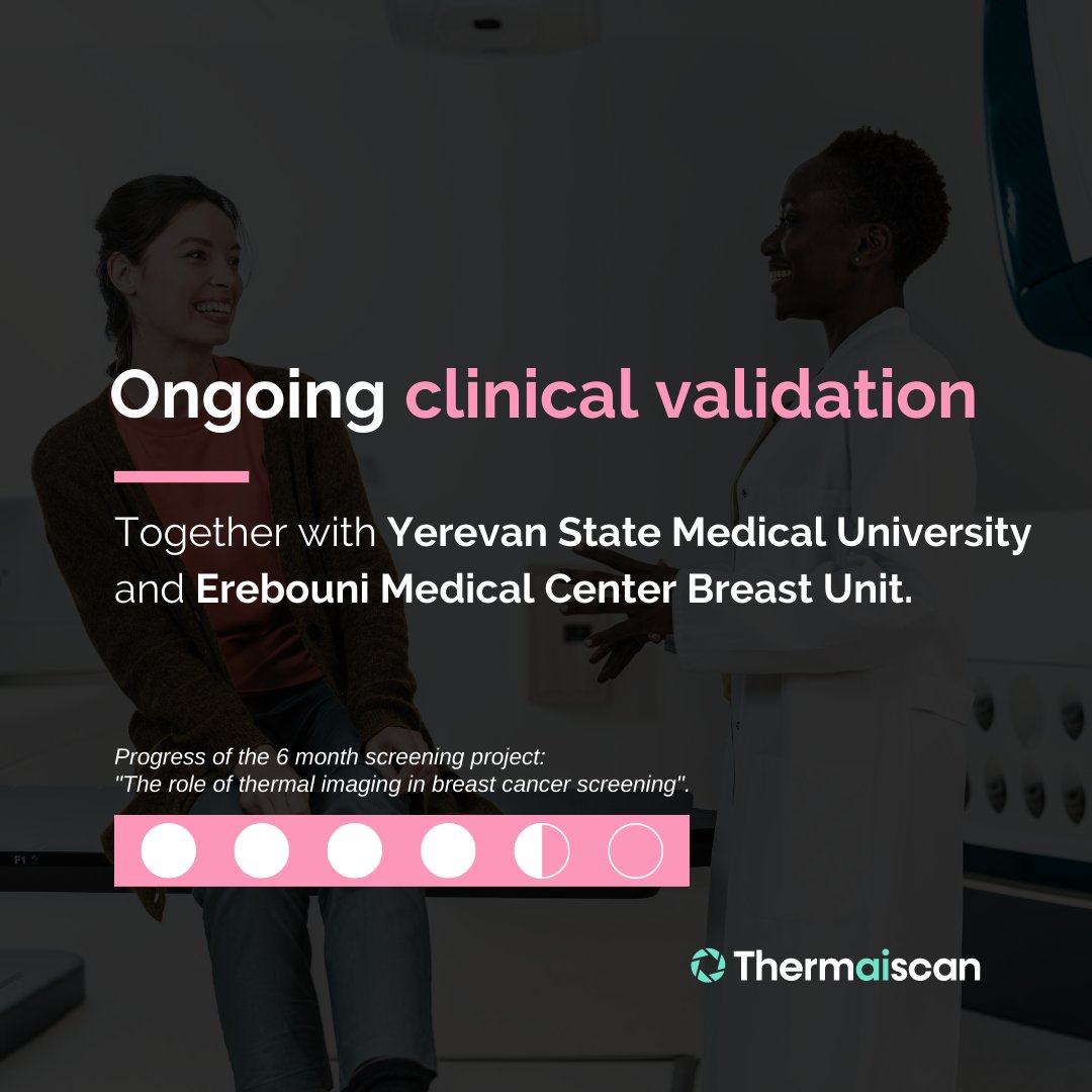 We are currently in the process of a #clinicalvalidation led by #breastcancer specialist & surgeon Dr Nerses Berberian. The 6 month project is called “The role of #thermalimaging in breast cancer screening” & it has 1.5 month left of screening.

#Thermaiscan #AI #Healthtech
