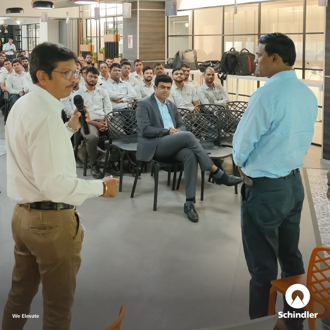 SchindlerIND's tweet photo. We're proud to invest in the growth and development of our employees and events like these are just one of the many ways we are making it happen at Schindler.
#SchindlerIndia #WeElevate #Development #ElevatingIndia #Technology #Elevators #Escalators https://t.co/mEhJEYvjfh