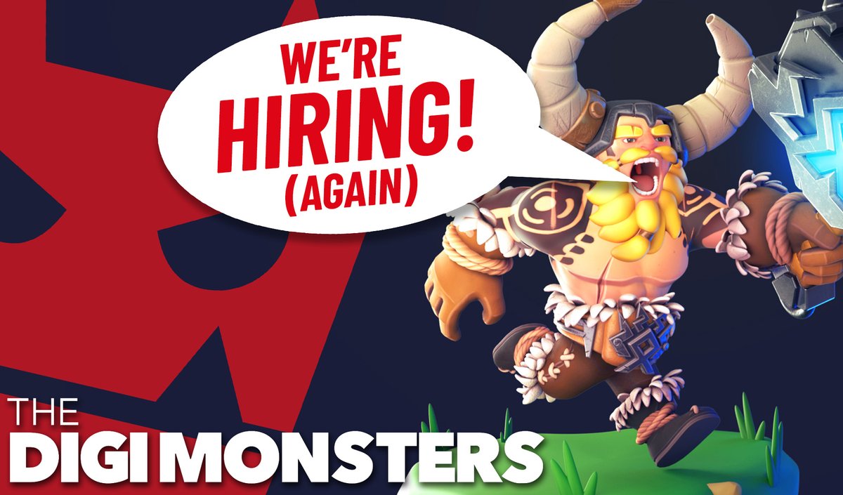 We're growing again, and on the lookout for exceptional Character Artists (especially mid to senior levels) to add to our expanding team!

See website for more details, or dm us here

#remotework

thedigimonsters.com/2023/03/31/cha…

#characterart #gamedev #gamesjobs #vacancy #remotejobs