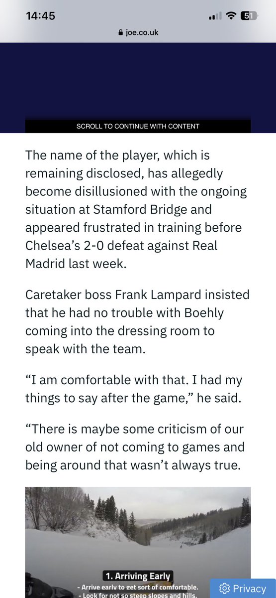 Danny51092's tweet photo. @FootballJOE Save you all the click. It doesn’t tell you who it is https://t.co/1sZbp4RWJe