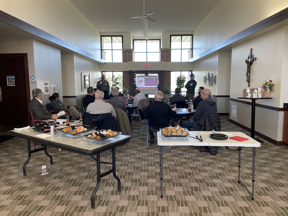 bitroads's tweet image. It’s Breakfast with BR! We’re here in partnership with Catholic Finance and Catholic Cemeteries to educate parish administrators and facility managers on asphalt!