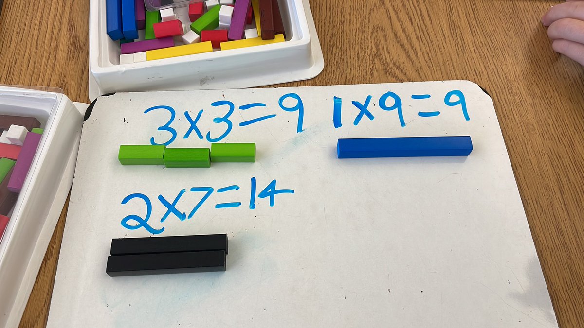 HackettStudents's tweet photo. Using cuisenaire rods to explore equivalent expressions. https://t.co/i0wqQf6dJt