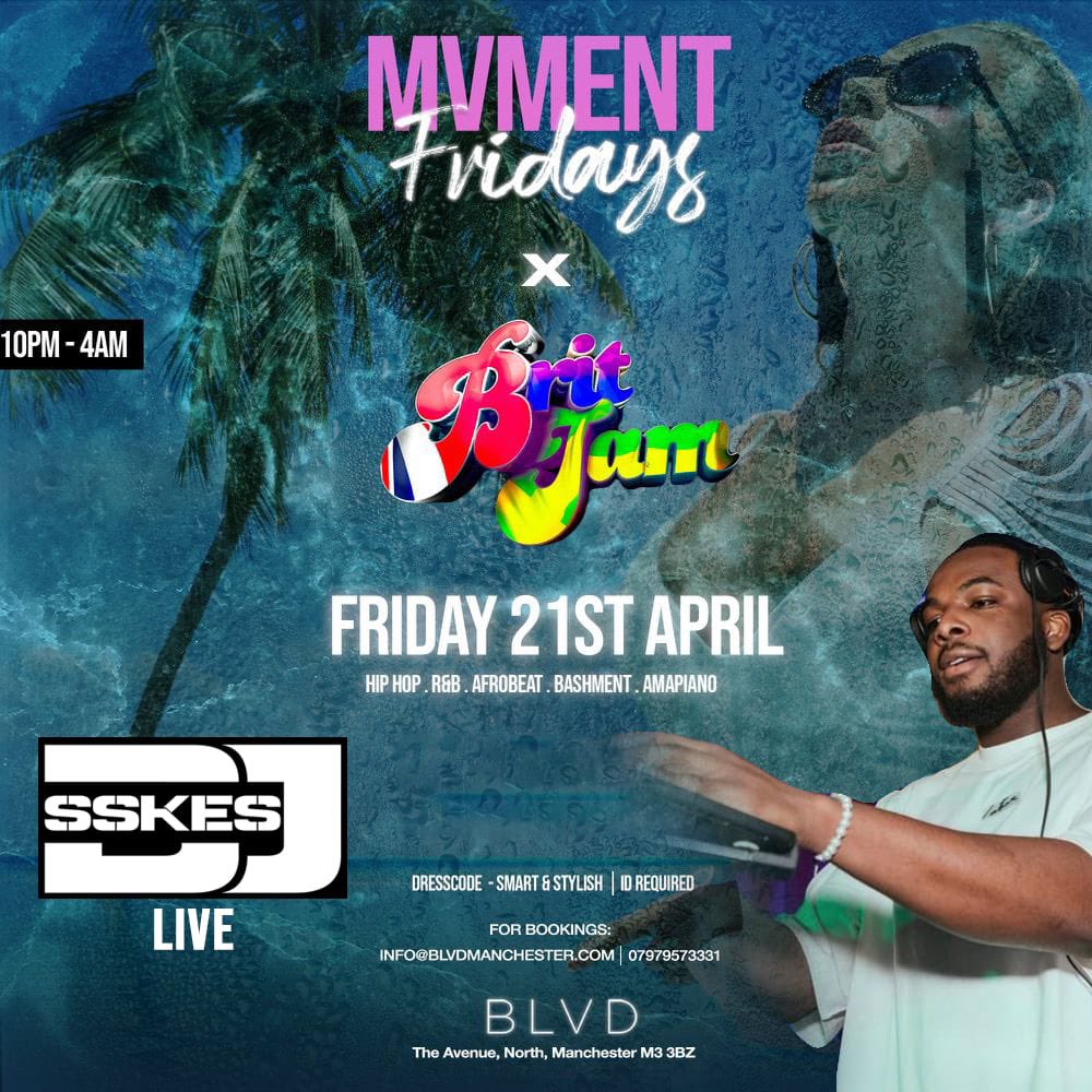 MvmentProject's tweet photo. This Friday!
21st of April
📍: @blvdmcr 
🕙 : 10pm - 4am
@britjamofficial @djsskes @djface
-
🎫 Click: https://t.co/Lo8jbv8yXL https://t.co/DiwU6faDjU