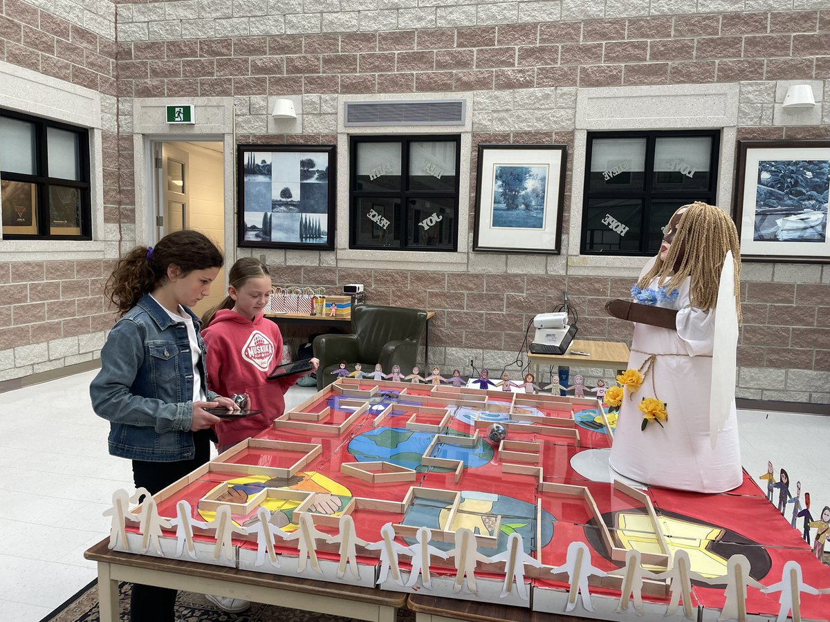 OlaHolyk's tweet photo. Excited about @DPCDSBpowerMEup ! We are presenting our Sphero Project tied with the Catholic Graduate Expectations! Our team coded our sign out of Microbits! Together is Better! ❤️@StSofia_DPCDSB @Sphero @SpheroEdu @K_Lewkowicz @DPTechTeam @microbit_edu @DPCDSBSchools https://t.co/SyY2lpPGmV