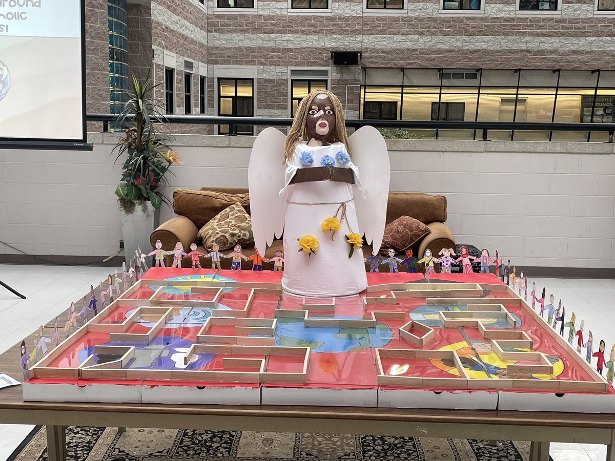 OlaHolyk's tweet photo. Excited about @DPCDSBpowerMEup ! We are presenting our Sphero Project tied with the Catholic Graduate Expectations! Our team coded our sign out of Microbits! Together is Better! ❤️@StSofia_DPCDSB @Sphero @SpheroEdu @K_Lewkowicz @DPTechTeam @microbit_edu @DPCDSBSchools https://t.co/SyY2lpPGmV