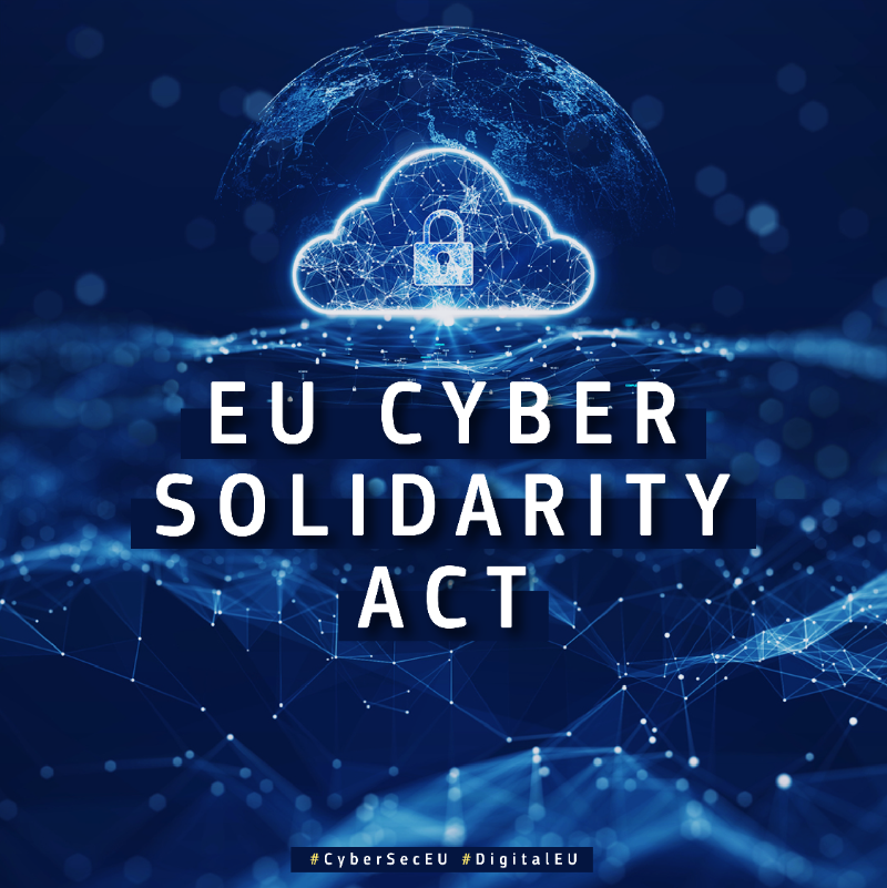 EU_Commission's tweet photo. It is essential for Europe to invest in and strengthen its cybersecurity capabilities. 

The Cyber Solidarity Act proposal aims to reinforce the EU’s coordinated actions to detect, prepare for and effectively respond to growing cybersecurity threats and incidents. 
↓

#DigitalEU