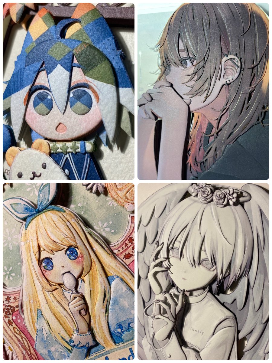 イラストレーターさんから製作許可をいただき、様々なイラストを立体にしています。画像をご覧いただくとともにシャドーボックスというジャンルを知ってもらえたら嬉しいです。
立体という表現を通して、イラストの魅力を再確認出来る面白いジャンルです。
#シャドーボックス