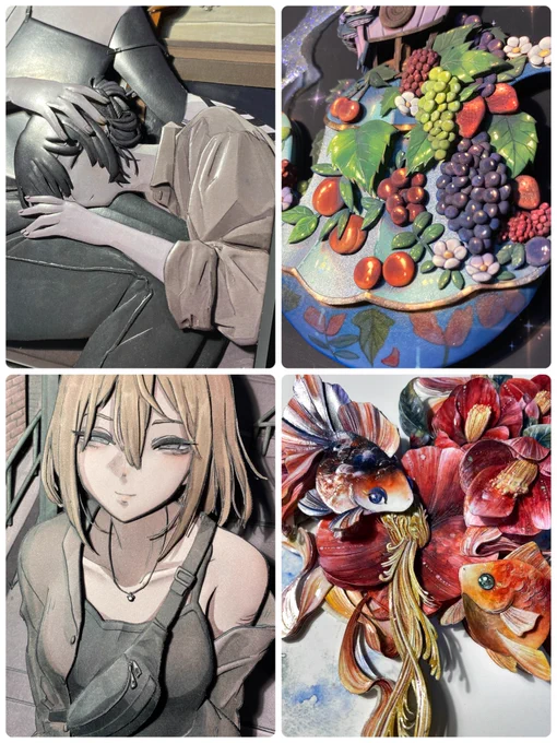 イラストレーターさんから製作許可をいただき、様々なイラストを立体にしています。画像をご覧いただくとともにシャドーボックスというジャンルを知ってもらえたら嬉しいです。

立体という表現を通して、イラストの魅力を再確認出来る面白いジャンルです。
#シャドーボックス 