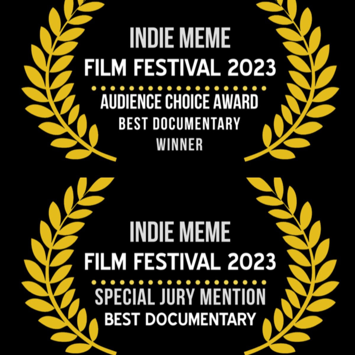 Just won 2 awards at Indie Meme 2023 film fest. Woo hoo!