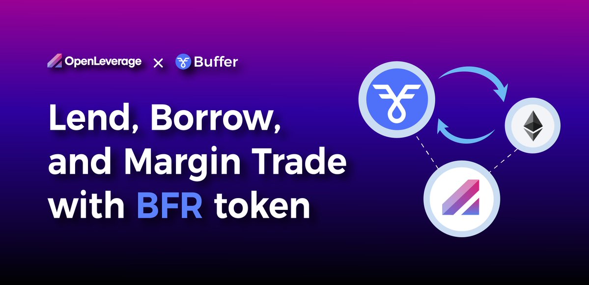 OpenLeverage's tweet photo. 🌟Launching Money Market for $BFR 

With @Buffer_Finance&amp;OpenLeverage, you can
✅Use $BFR as collateral to borrow $ETH or vice versa
✅Deposit $BFR token to the lending pool to generate interest
✅Enjoy incentivized lending&amp;borrowing with leading rewards

https://t.co/Pevfnv3nA7 https://t.co/jAaGgJoCFS