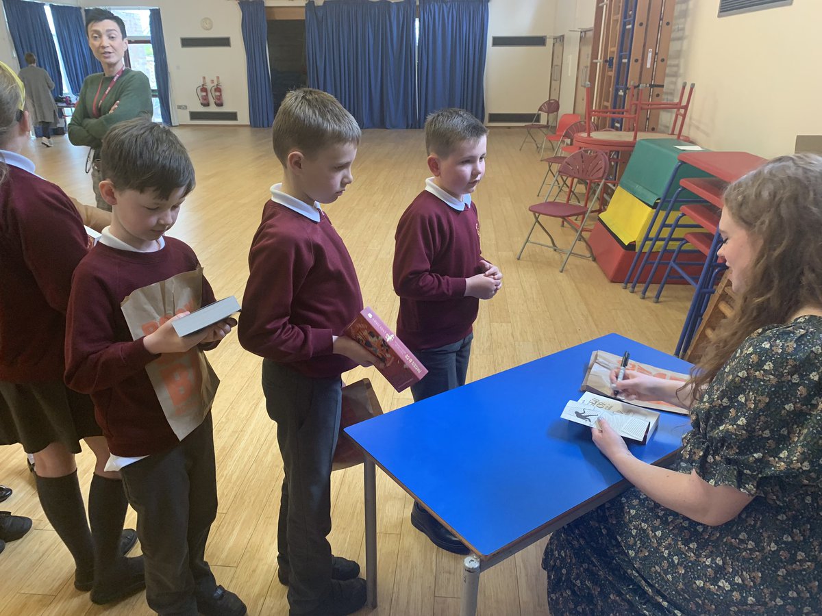 Today we were lucky enough to have a visit from Anna James <a href="/acaseforbooks/">Anna James</a> Anna is the author of the Pages &amp; Co series. Our children were so inspired by her visit &amp; will all now be looking for stories hiding everywhere! Her books are available to purchase from <a href="/BooksMaldon/">Maldon Books</a>