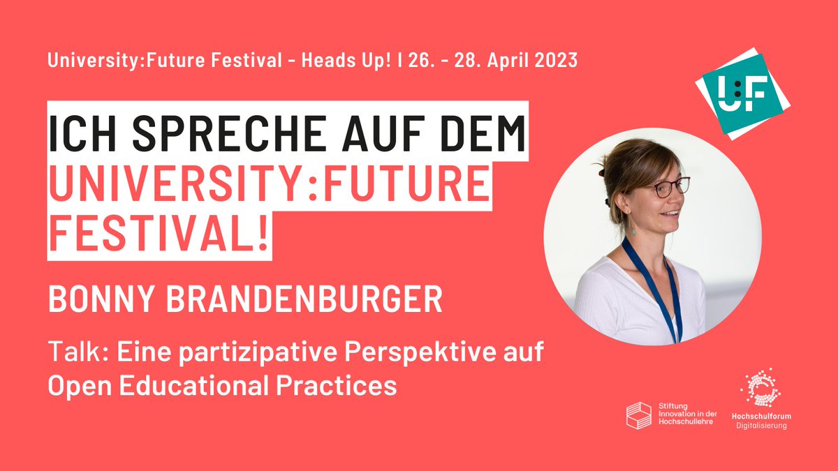 Viele Menschen sprechen über offene Bildungsressourcen (#OER). Aber was genau sind Open Educational Practices (OEP) und inwieweit spielen sie eine Rolle in der Hochschullehre? Schaut gerne nächste Woche auf dem #UFFestival vorbei und lasst uns den Diskurs um #OEP weiterdenken.