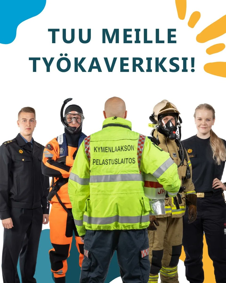 kymenpelastus's tweet photo. Meillä on rekry päällä! Hae Kuntarekryn kautta 3.5. mennessä, vinkkaa kaverille kans. 👨‍🚒

Palomestari (pelastuspalveluiden vastuualue): https://t.co/7EuOCLKyx2
Pelastaja (3):
https://t.co/EIAZ2JZfP7 https://t.co/1Ucj1nJV0l