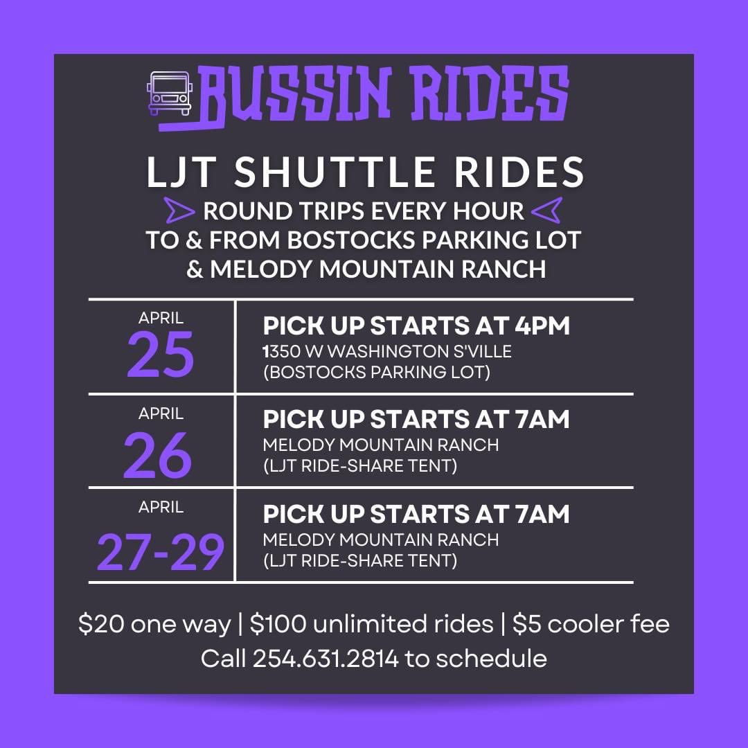 Book your ride to #LJT2023 in advance! 😎🙌🏽 #SafeLJT #MountainTime