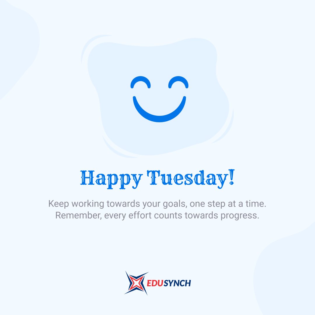 edusynch's tweet photo. Happy Tuesday from Team @edusynch !
#Edtech #Education #HappyTuesday #KeepLearning #edusynch #edutech #remoteproctoring #proctoring #eproctoring #onlinetesting #customtesting #startup #startups #testing #onlinetests https://t.co/khf2zxStvW