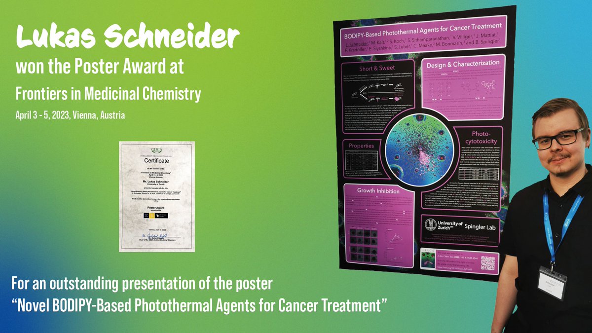 UZH_Chemistry's tweet photo. Congratulation to Lukas @wegabschneider 👏👏👏@UZH_Chemistry https://t.co/bnPdQfV2zq