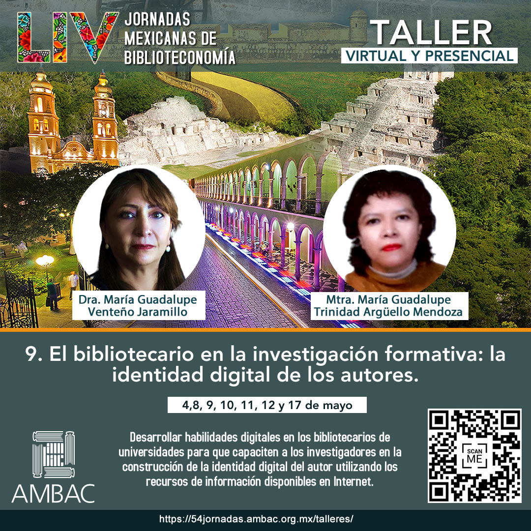 UACBiblioteca's tweet photo. LIV Jornadas Mexicanas de Biblioteconomía. Programa de Talleres Virtuales y Presenciales.
👉Vía: #AMBAC México
👉Información: https://t.co/I84qfdAQUQ https://t.co/CtEyhBR12T