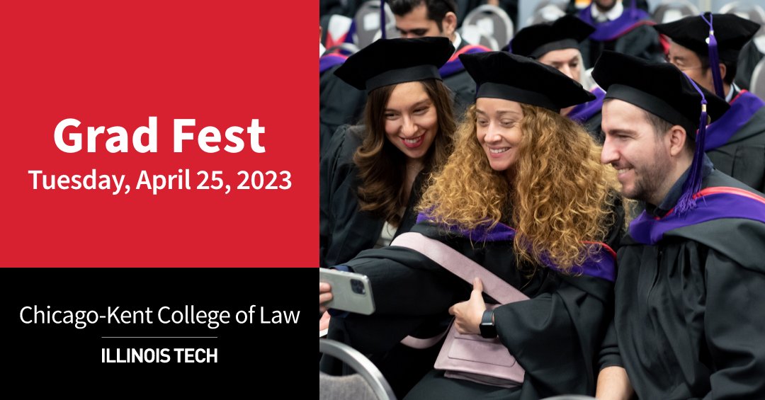 ChicagoKentLaw's tweet photo. Attention graduating class of 2023! ๐๐ Mark your calendars for Grad Fest on April 25th! ๐๏ธ Join us in the lobby from 10:00 am to 6:00 pm to collect your commencement tickets and receive a special gift from the alumni association! ๐
#GradFest #CKGrad #LawSchoolChicago https://t.co/0PKPWwwt8k
