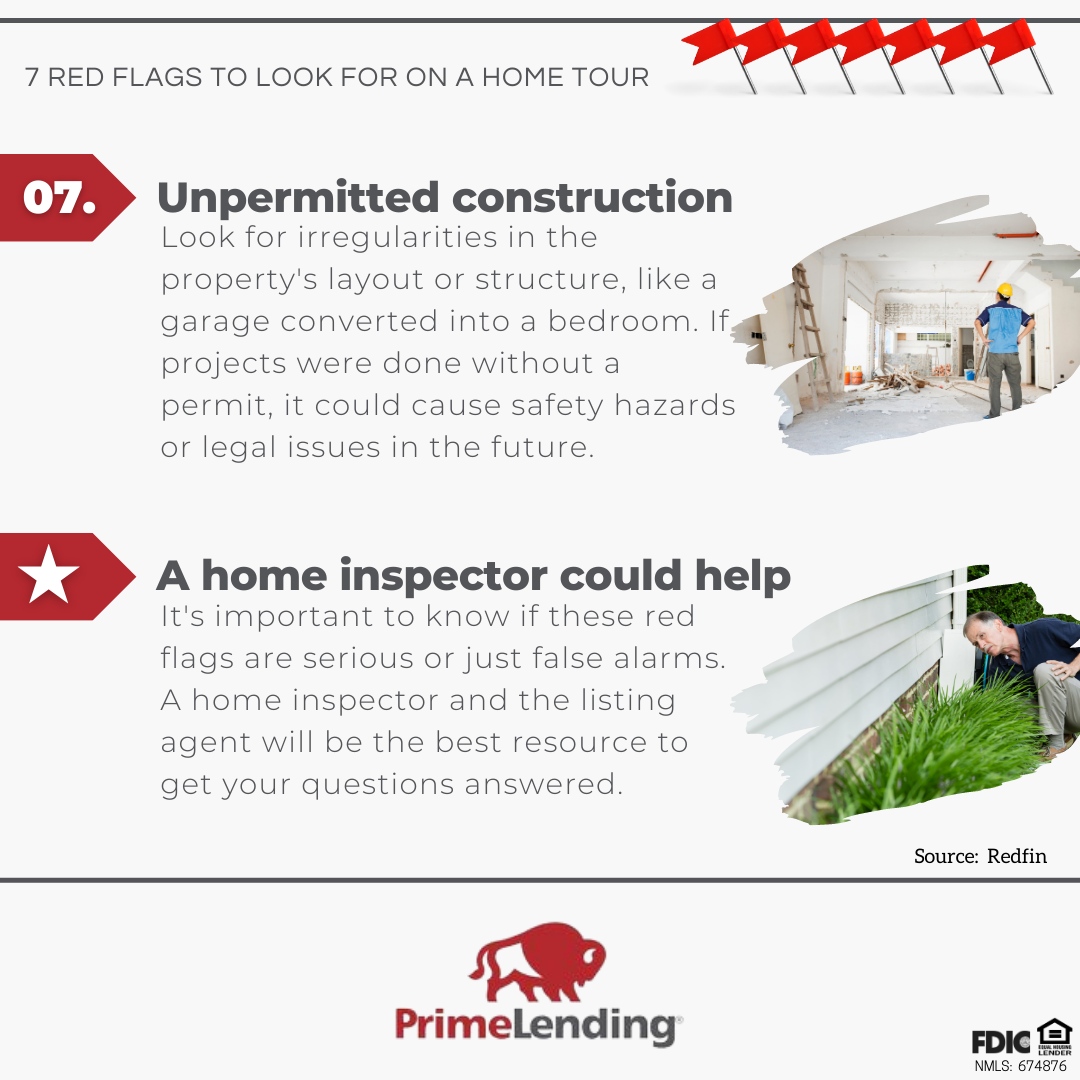 JWChristoff's tweet photo. 🚩7 Red Flags to Look for on a Home Tour Via @redfinrealestate

Real Estate Friends... please feel free to share!!

#HomeTour #Homebuying #RealEstate #Realtor #Mortgage #FirstTimeHomeBuyer #FTHB #WhatToLookForWhenBuyingAHome #HouseHunting #PrimeLending #JohnChristoffHomeLoans https://t.co/va1HWt6Glz