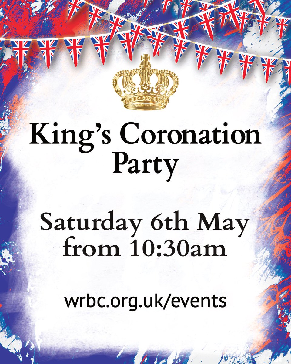 WRBCOxford's tweet photo. Join us on the 6th &amp; 7th of May to celebrate the coronation of King Charles!

Everyone is invited, and please share this to anyone who might want to come!

https://t.co/YptsqlLYO9 https://t.co/OKTHqUPRaV