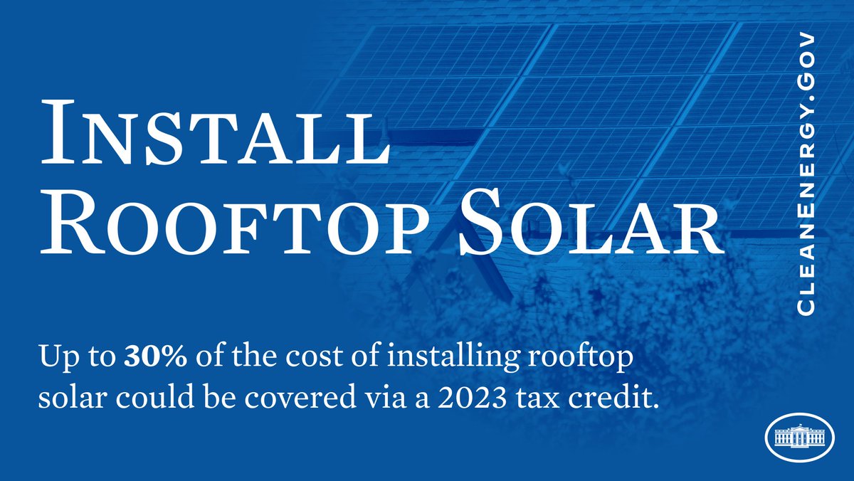 President biden on twitter install rooftop solar 
