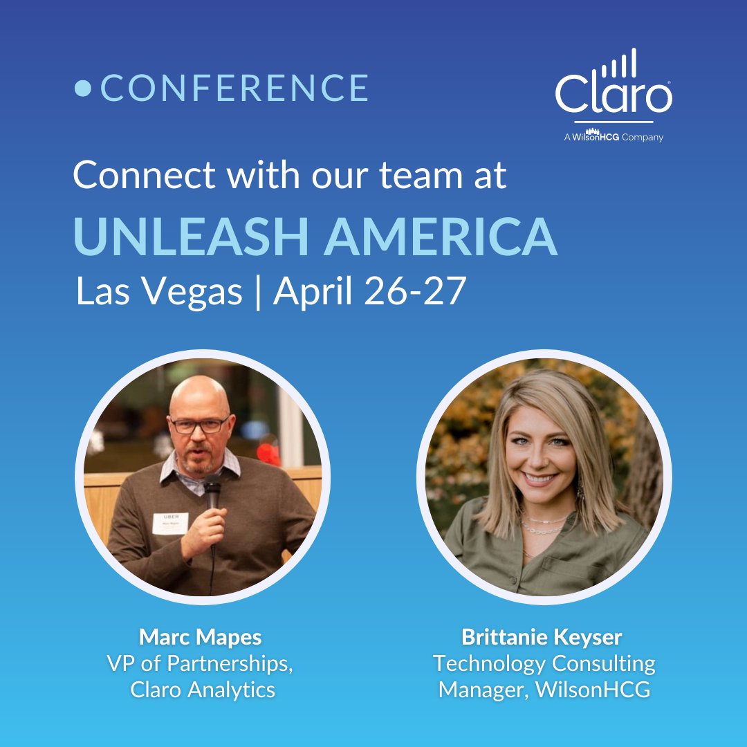 wilson_analytic's tweet photo. Visiting #UNLEASHAmerica next week? Connect with our team to learn how our labor market intelligence platform can drastically impact your business! 👇

Connect with Marc: https://t.co/jGAIGTLRaZ
Connect with Brittanie: https://t.co/DfKHdXgHqn

#HR #HRtech #FutureofWork https://t.co/l6G5BlSCcr