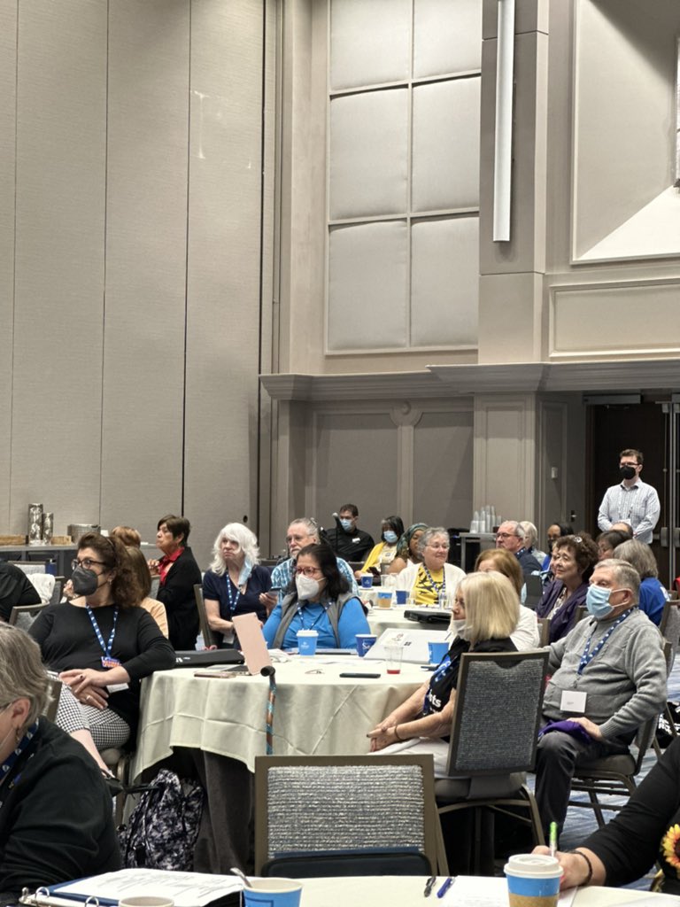 AFTEVPDeJesus's tweet photo. Day 2 of the @AFTunion Retiree Conference. The foundations of our great union were built by you, by @AFTunion RETIREES. #AFTStrong #AFTRetireesRock https://t.co/q5MDA2IFpb