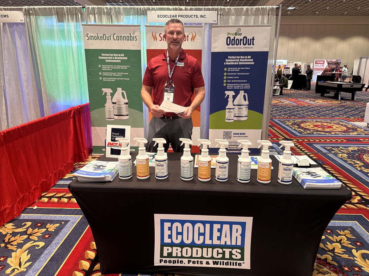 Join us at Booth 714 during #ICRS2023 and experience the difference our products can make for your business. We are excited to showcase SmokeOut Cannabis, SmokeOut, and ProBio OdorOut Professional Strength. Don't miss out on this opportunity to learn more! #CarRental #OdorRemoval