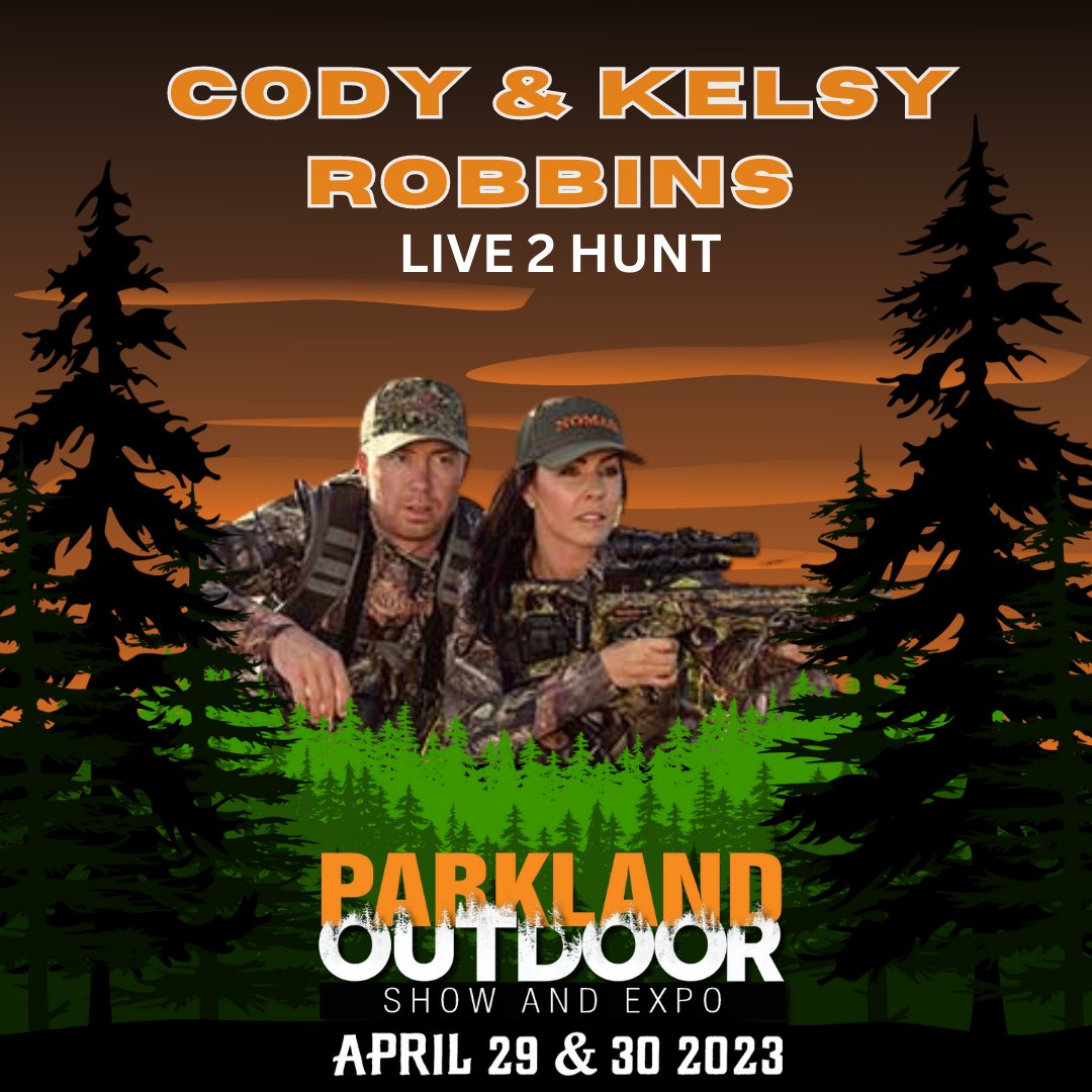 Don't miss a second of the 2023 Parkland Outdoor Show. Including our unbelievable line of speakers. Like Cody &amp; Kelsy Robbins - Live 2 Hunt!
Check out parklandoutdoorshow.com/meet-the-speak… to learn more!

#hunting #fishing #trapping #archery #speakers #live2hunt
@Live2HuntwithCodyKelsy