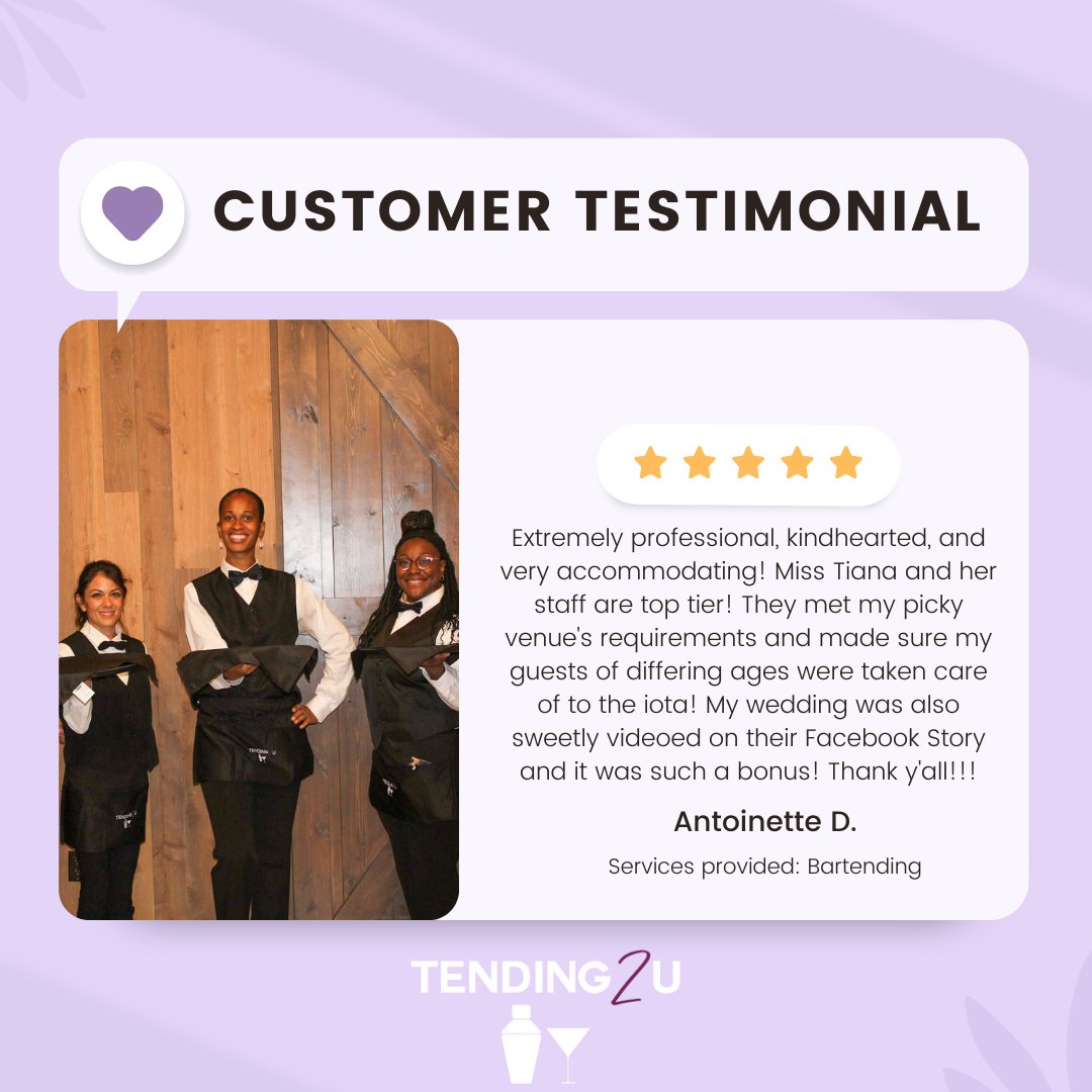 Tending2U's tweet photo. We do it for yall! 🖤 
.
.
.

#tending2u #bartender #server #smallbusiness #shopsmall #houstonblackbusiness https://t.co/xujdxmy3np
