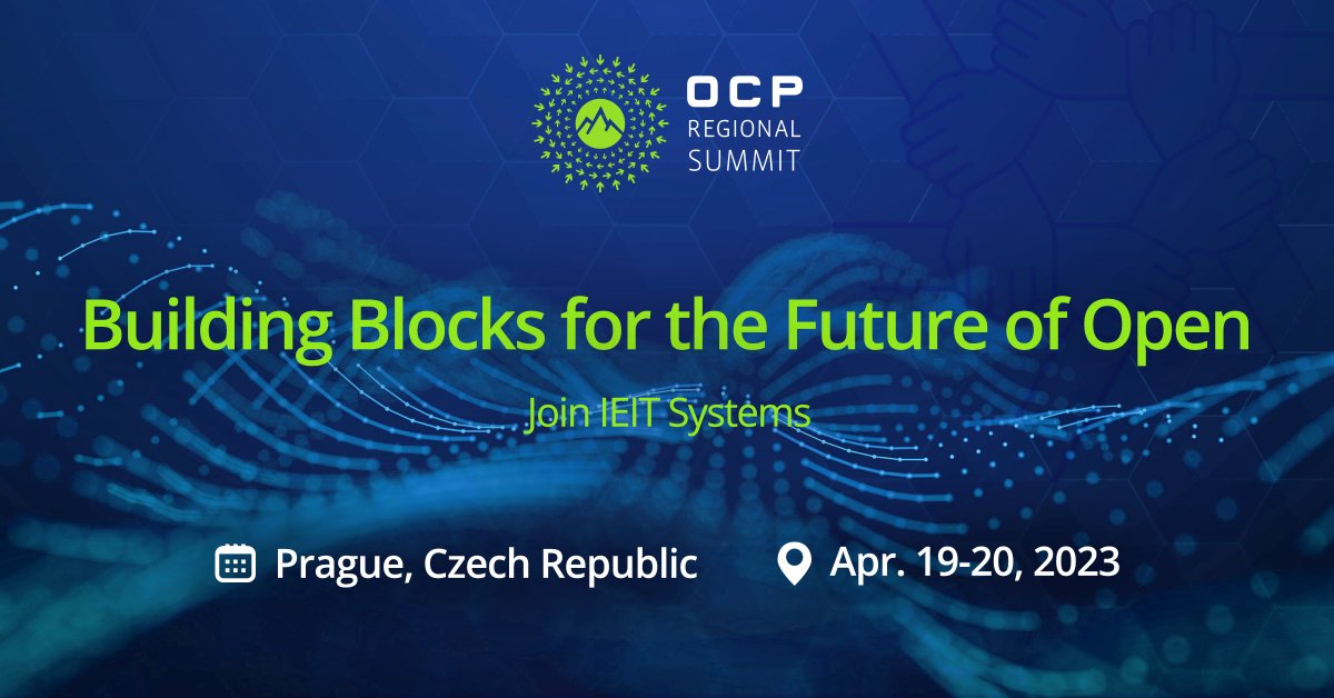 IEITSYSTEMSEur's tweet photo. Just one day away from the 2023 @OpenComputePrj Regional Summit!
Join IEIT Systems at this world-renowned #OpenCompute summit in Prague from April 19-20 to gain insights on the most up-to-date innovations and trends in tech with keynote speeches from industry heavyweights. https://t.co/VSJFAeVTnt