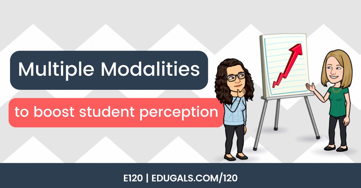 Do you want to reach all of your students? Using multiple modalities is the key! Listen to our latest episode to learn how to provide options for perception using the UDL framework. 

👉 edugals.com/120

#UDL #accessibility #EduGals @edupodnet #OntEd