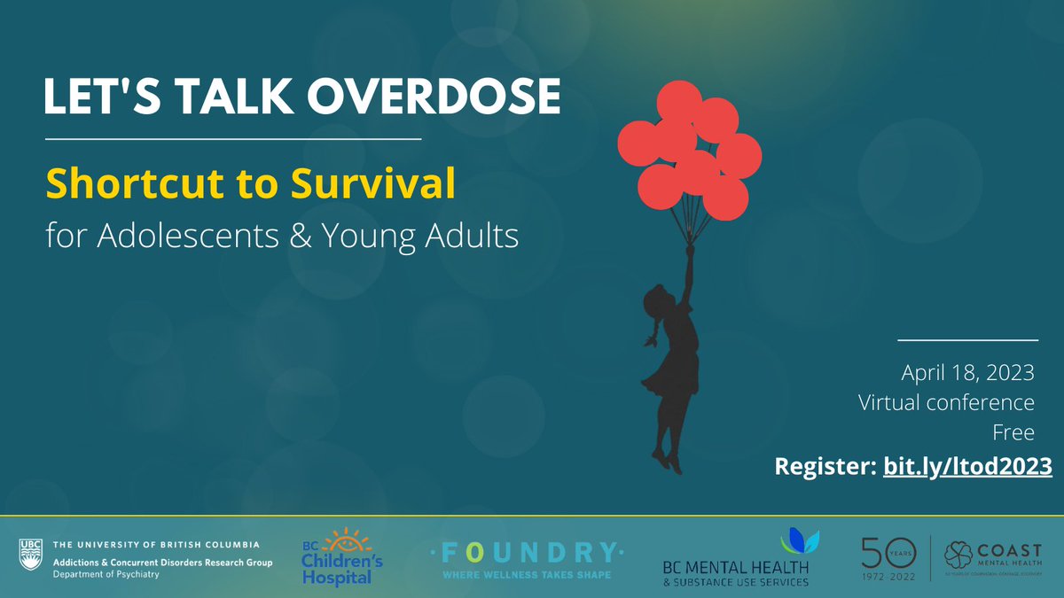 ACDResearch's tweet photo. The Let's Talk Overdose conference starts in 1 hour (8 am PDT)!

Join us for online or stay tuned for live-tweet updates throughout the day.

Limited free tickets are still available: https://t.co/z8xpvUGRoL https://t.co/FKS5wTYmnj