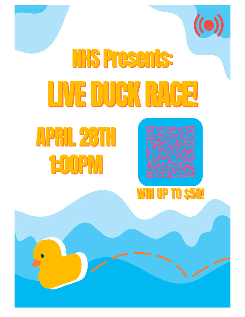 NYOS Charter School (@nyoscharter) on Twitter photo The National Honor Society (NHS) is putting together a Duck Race Fundraiser Friday, April 28th, 2023. If you have any questions, you may contact Mr. Huff at chuff@nyos.org.
Click the link below to purchase your tickets.
nyos.revtrak.net/high-school/na… The National Honor Society (NHS) is putting together a Duck Race Fundraiser Friday, April 28th, 2023. If you have any questions, you may contact Mr. Huff at chuff@nyos.org.
Click the link below to purchase your tickets.
nyos.revtrak.net/high-school/na…