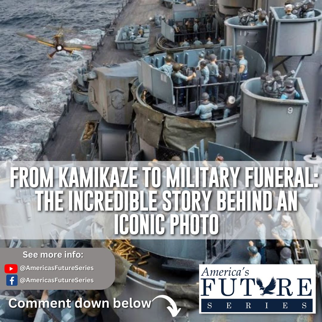 From Kamikaze to Military Funeral: The Incredible Story Behind an Iconic Photo! See the comment section to read more about this Iconic Photo.

#WWIIhistory #militaryfuneral #veteransupport #navyhistory #coffeeforacause