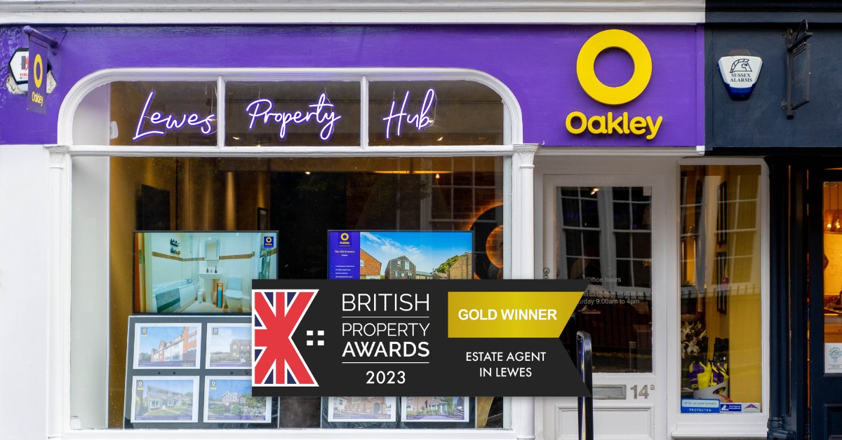 We are so proud and excited to announce that Oakley Property Lewes have just won the British Property Award for Lewes, for the third successive year! Read our latest blog for more: bit.ly/3KKYFtv ⭐ Get in touch with the team on 01273 487444