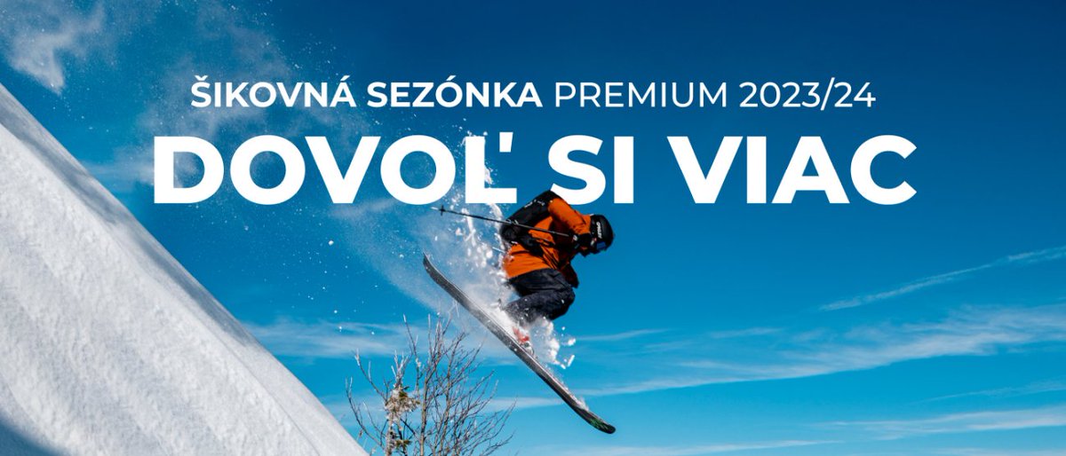GopassTravel's tweet photo. Dovoľte si viac!
A to v 10 strediskách, na 200+ km zjazdovkách, kde získate zvýhodnené občerstvenie, nákupy a ďalšie výhody.
Za najlepšiu cenu si sezónku kúpite len do konca mája.
V predaji na https://t.co/W9nVCUEBTs https://t.co/dkM3ssKUkL