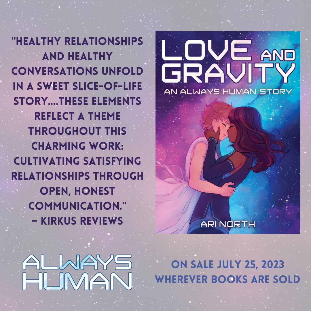 littlebeebooks's tweet photo. Reviewers are loving the latest addition to the #AlwaysHuman series, #LoveandGravity. Check out the image above to see what Kirkus Reviews had to say about this exciting new graphic novel from @walking_north, coming to a store near you this summer. ⭐️🏳️🌈
#BeeAReader🐝 https://t.co/ClDcCB7S2c