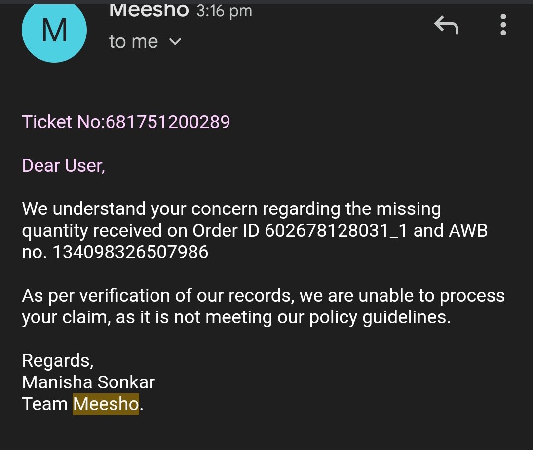 princy257's tweet image. What a waste of time & effort by ordering through this cheater app @Meesho_Official @meesho_support. Stop using meesho, they are seriously fraud. I have all the evidences email, calls & social media replies, but all a scam. @jagograhakj help. @viditaatrey. Attaching all evidence