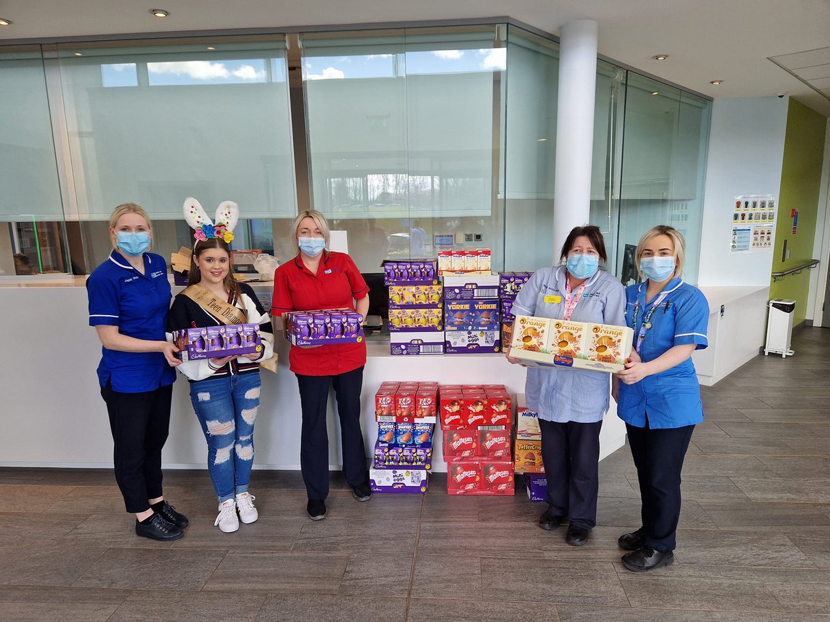A big thank you to Jasmine Parker for the egg-cellent donation of 250 Easter eggs to our Blossom Children and Young People's Centre, Craigavon Area Hospital and 230 Easter eggs to our Paediatric Ward, Daisy Hill Hospital. 🐣